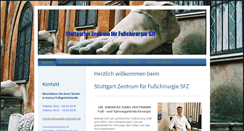 Desktop Screenshot of fuss-und-sprunggelenk.net